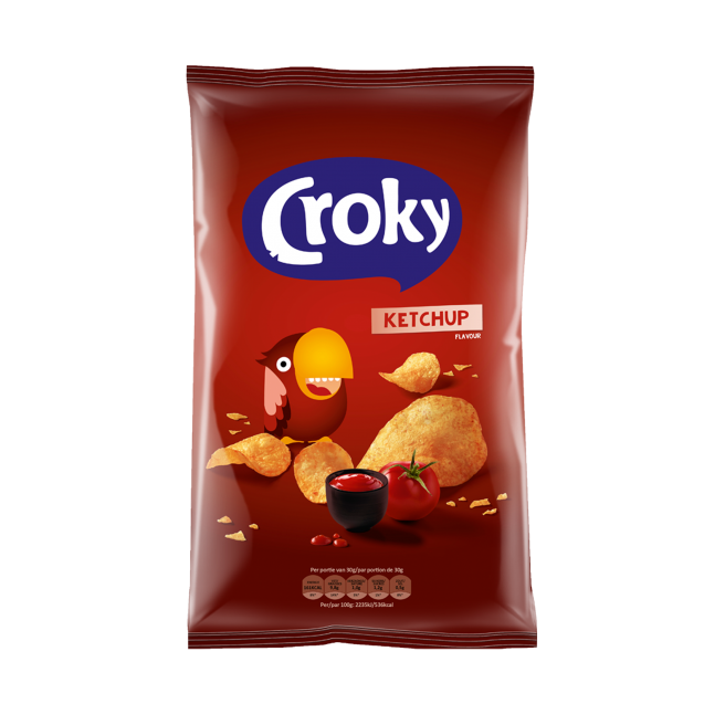 Chips Croky ketchup 20x40gr