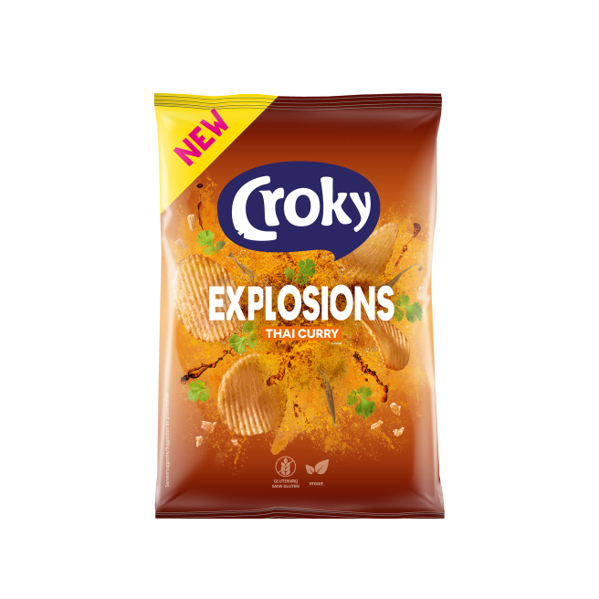 Chips Croky explosion thaï curry 20x40gr