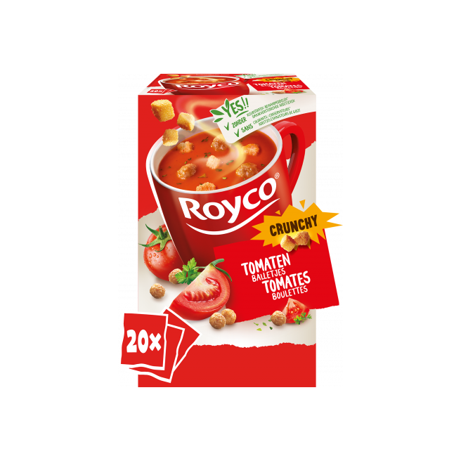 Soupe instantanée Royco tomates boulettes 20 sachets