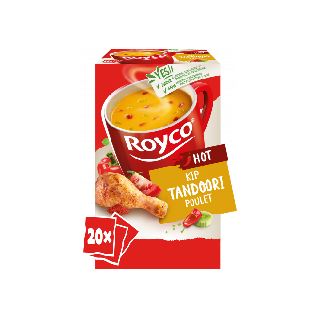 Soupe instantanée Royco poulet tandori 20 sachets