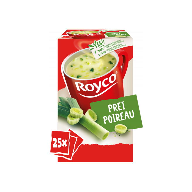 Soupe instantanée Royco poireaux 25 sachets