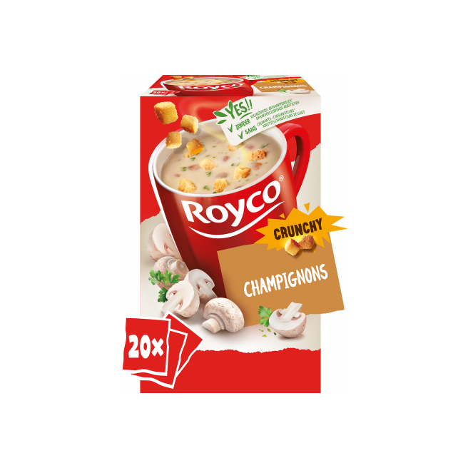 Soupe instantanée Royco champignons velouté 20 sachets