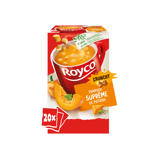 Soupe instantanée Royco potiron 20 sachets